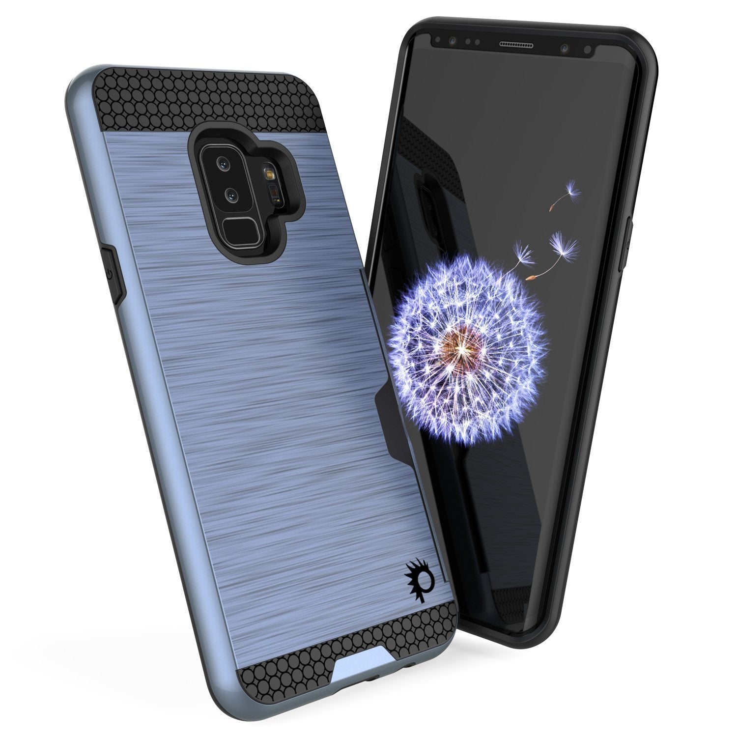 Galaxy S9 Plus Case, PUNKcase [SLOT Series] [Slim Fit] Dual-Layer Armor Cover w/Integrated Anti-Shock System, Credit Card Slot [Navy] - PunkCase NZ