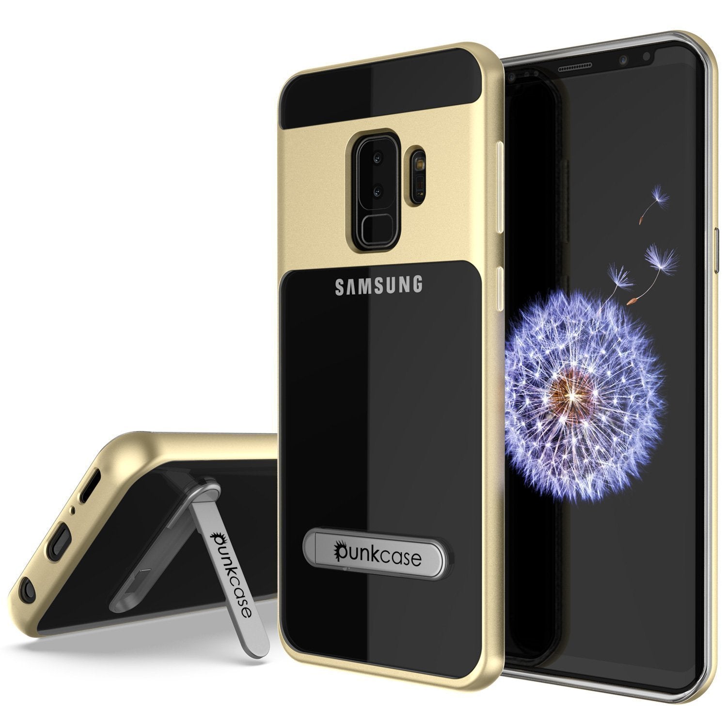 Galaxy S10+ Plus Case, PUNKcase [LUCID 3.0 Series] [Slim Fit] Armor Cover w/ Integrated Screen Protector [Gold]