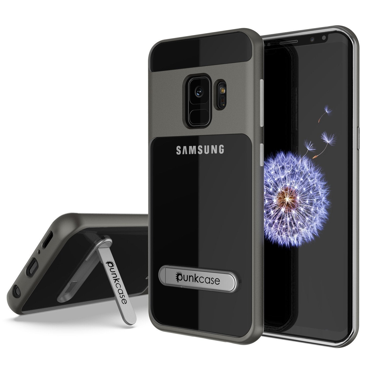 Galaxy S10 Case, PUNKcase [LUCID 3.0 Series] [Slim Fit] Armor Cover w/ Integrated Screen Protector [Grey]