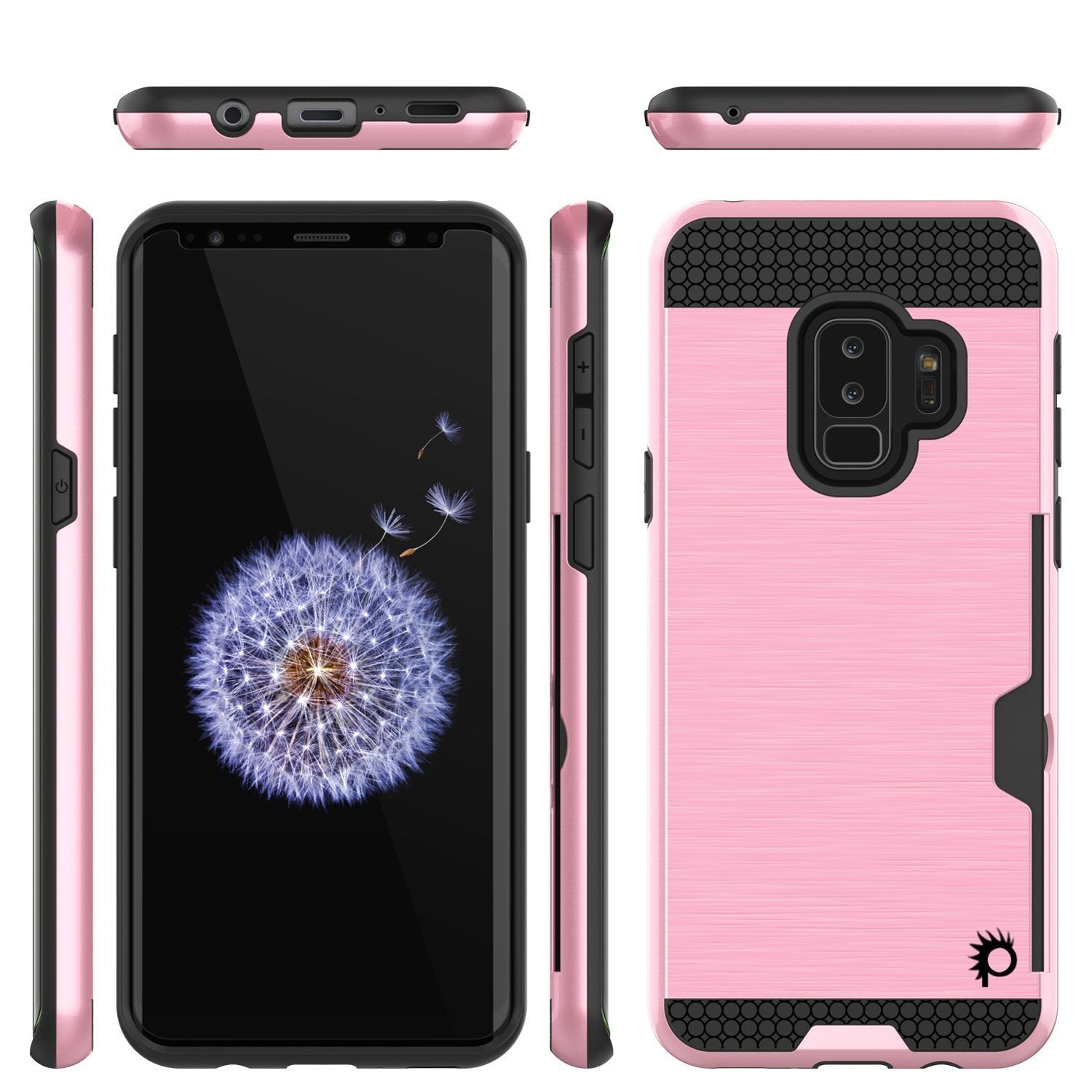 Galaxy S9 Plus Case, PUNKcase [SLOT Series] [Slim Fit] Dual-Layer Armor Cover w/Integrated Anti-Shock System [Pink] - PunkCase NZ