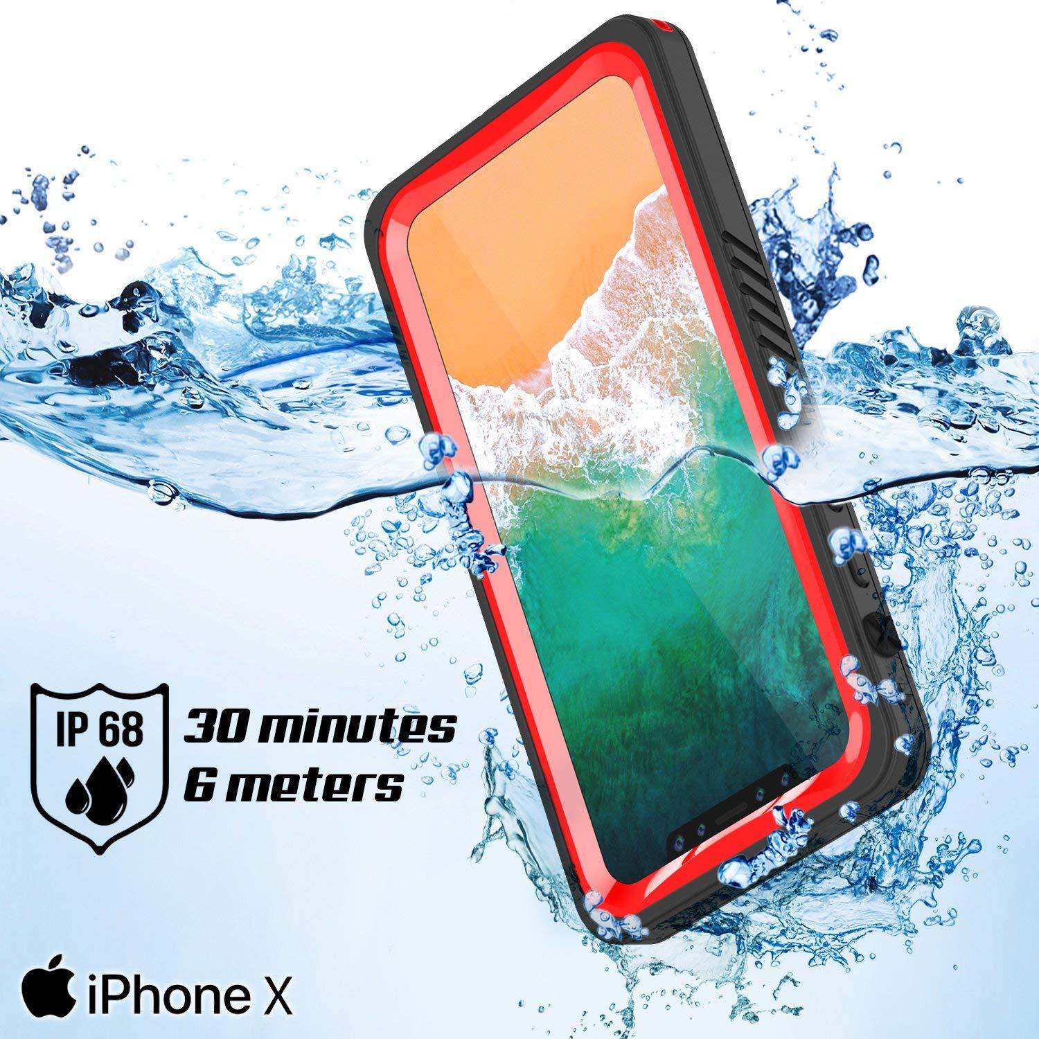 iPhone XS Max Waterproof Case, Punkcase [Extreme Series] Armor Cover W/ Built In Screen Protector [Clear] - PunkCase NZ