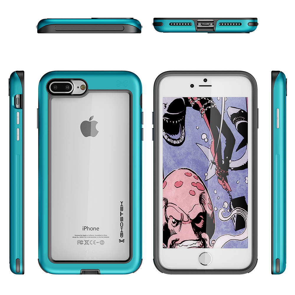 iPhone 8+ Plus Case, Ghostek®  Atomic Slim Series  for iPhone 8+ Plus Rugged Heavy Duty Case[TEAL] - PunkCase NZ