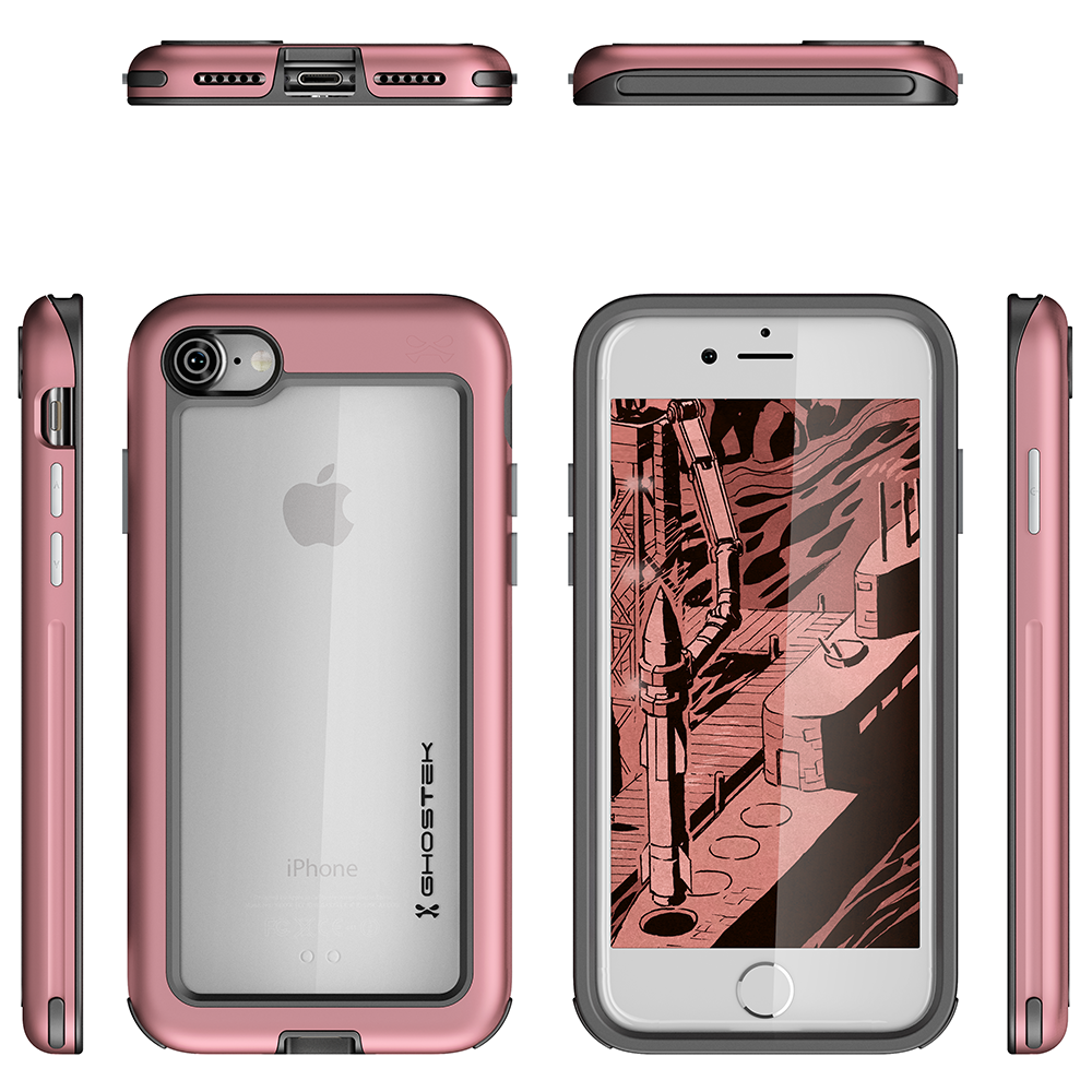 iPhone 7 Case, Ghostek®  Atomic Slim Series  for  iPhone 7 Rugged Heavy Duty Case [PINK] - PunkCase NZ
