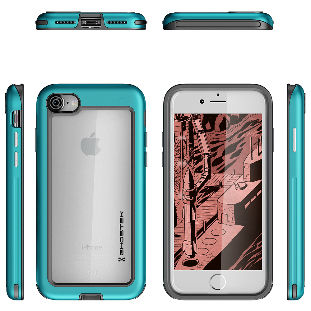 iPhone 7 Case, Ghostek®  Atomic Slim Series  for  iPhone 7 Rugged Heavy Duty Case [TEAL] - PunkCase NZ
