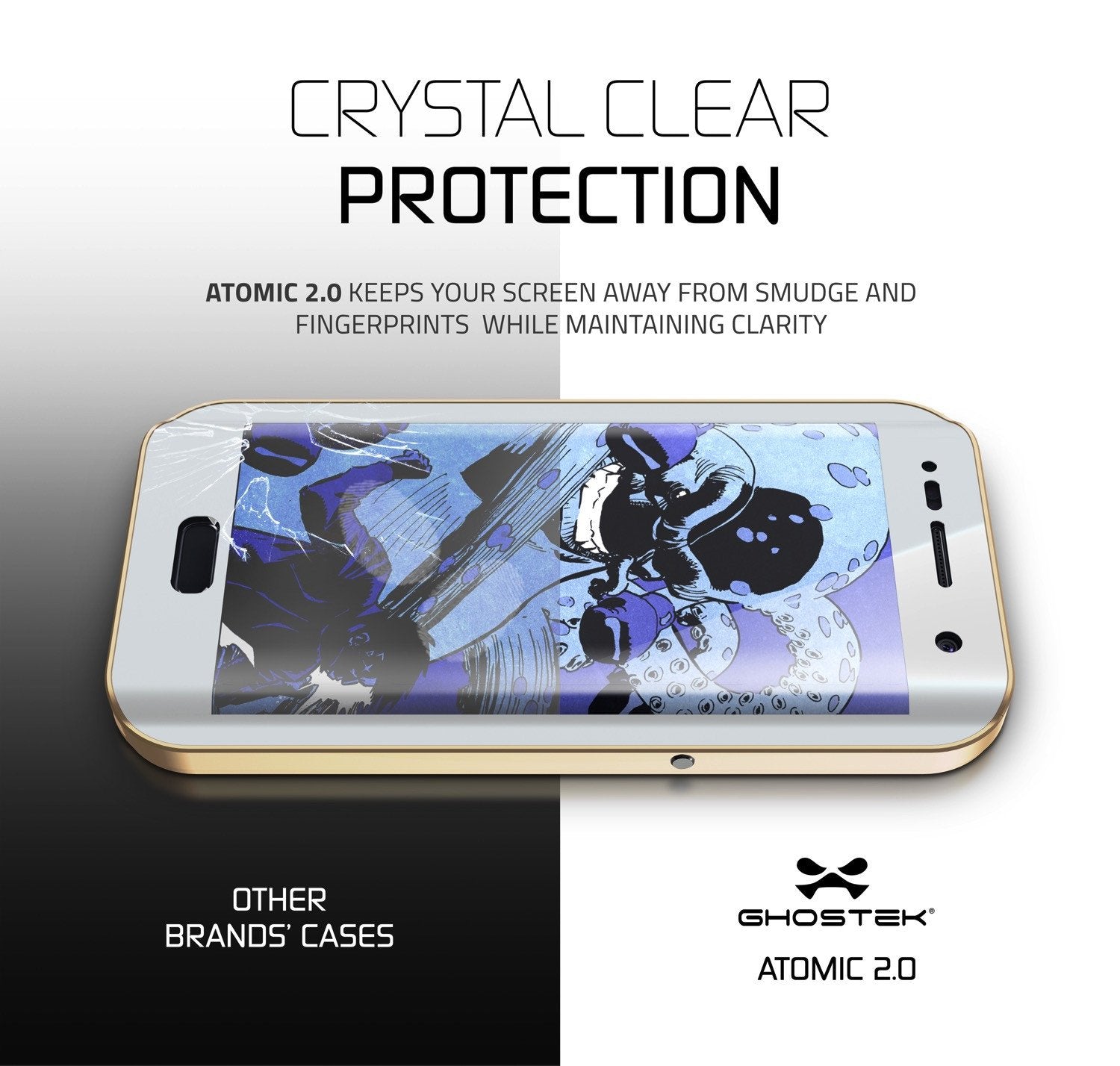 Galaxy S7 EDGE Waterproof Case, Ghostek Atomic 2.0 Gold Shock/Dirt/Snow Proof | Lifetime Warranty - PunkCase NZ