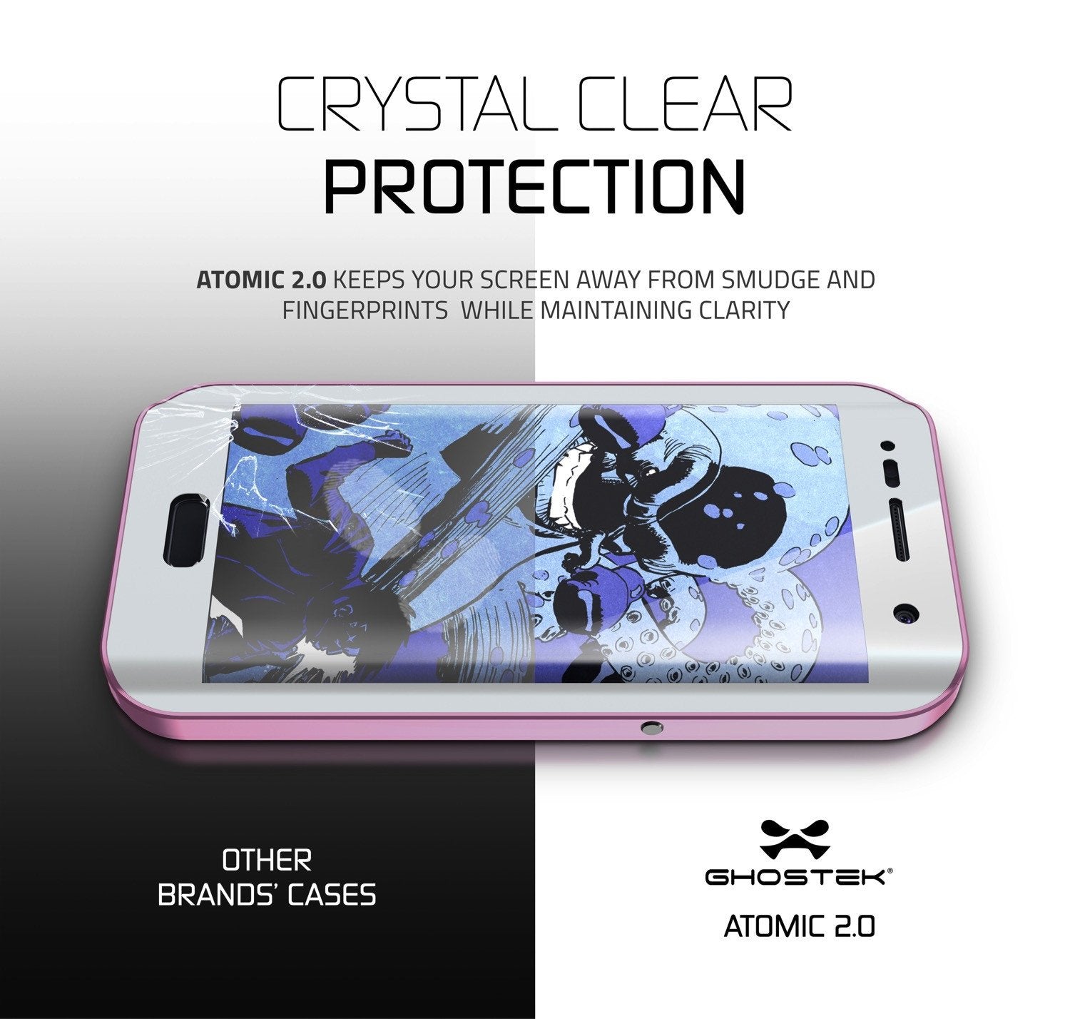 Galaxy S7 EDGE Waterproof Case, Ghostek Atomic 2.0 Pink Shock/Dirt/Snow Proof | Lifetime Warranty - PunkCase NZ