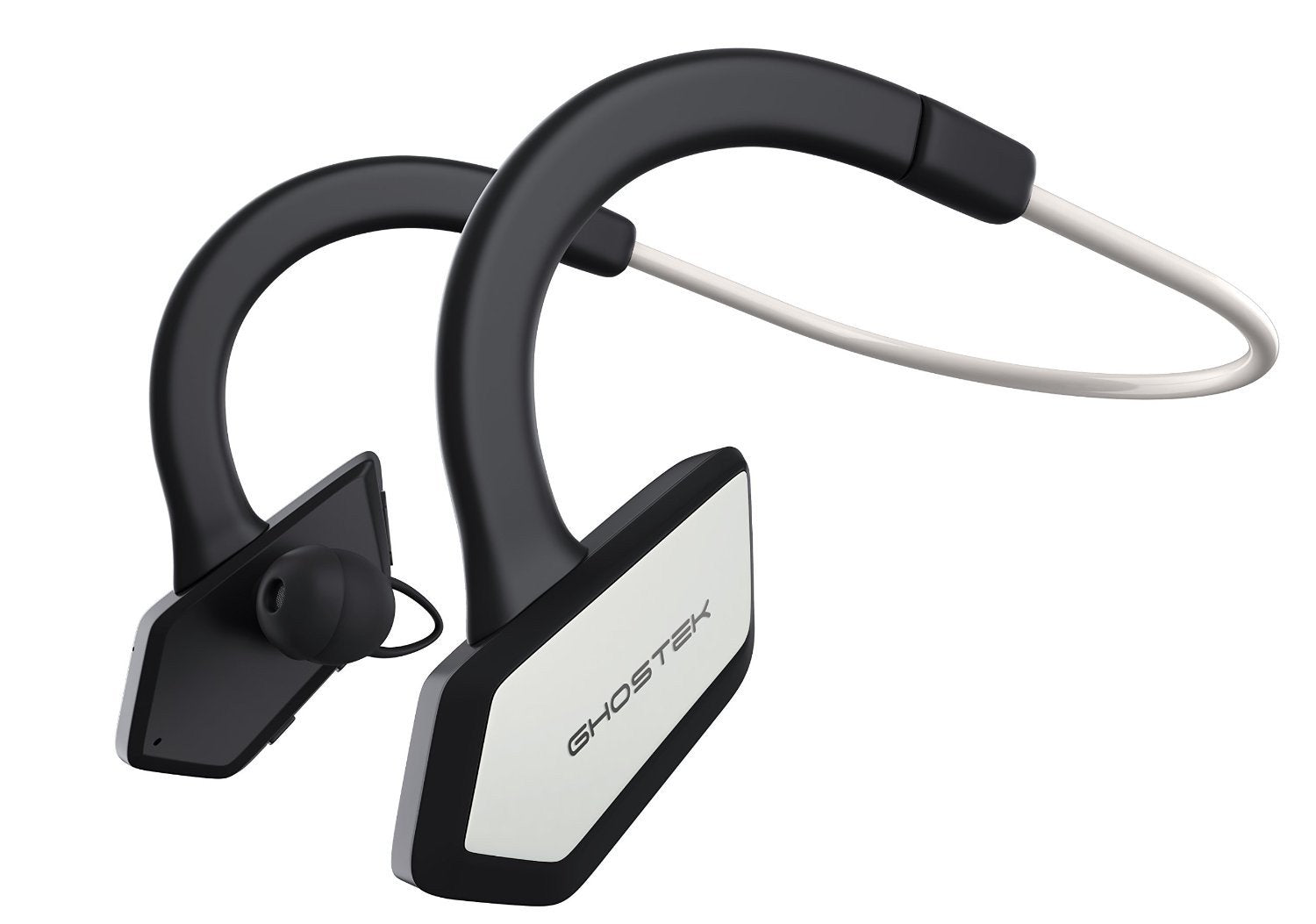 Headphones Bluetooth Ghostek Earblades White/Black Sweatproof Bluetooth4.1 Headphones WaterResistant