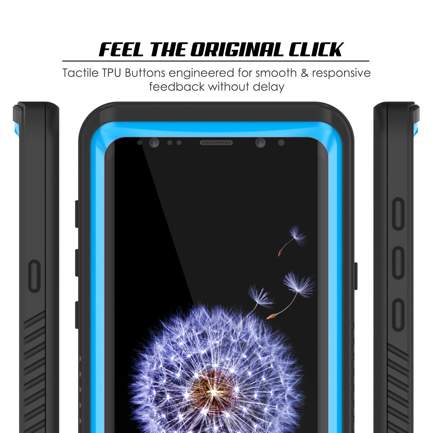 Galaxy S9 Waterproof Case, Punkcase [Extreme Series] [Slim Fit] [IP68 Certified] [Shockproof] [Snowproof] [Dirproof] Armor Cover [Light Blue] - PunkCase NZ