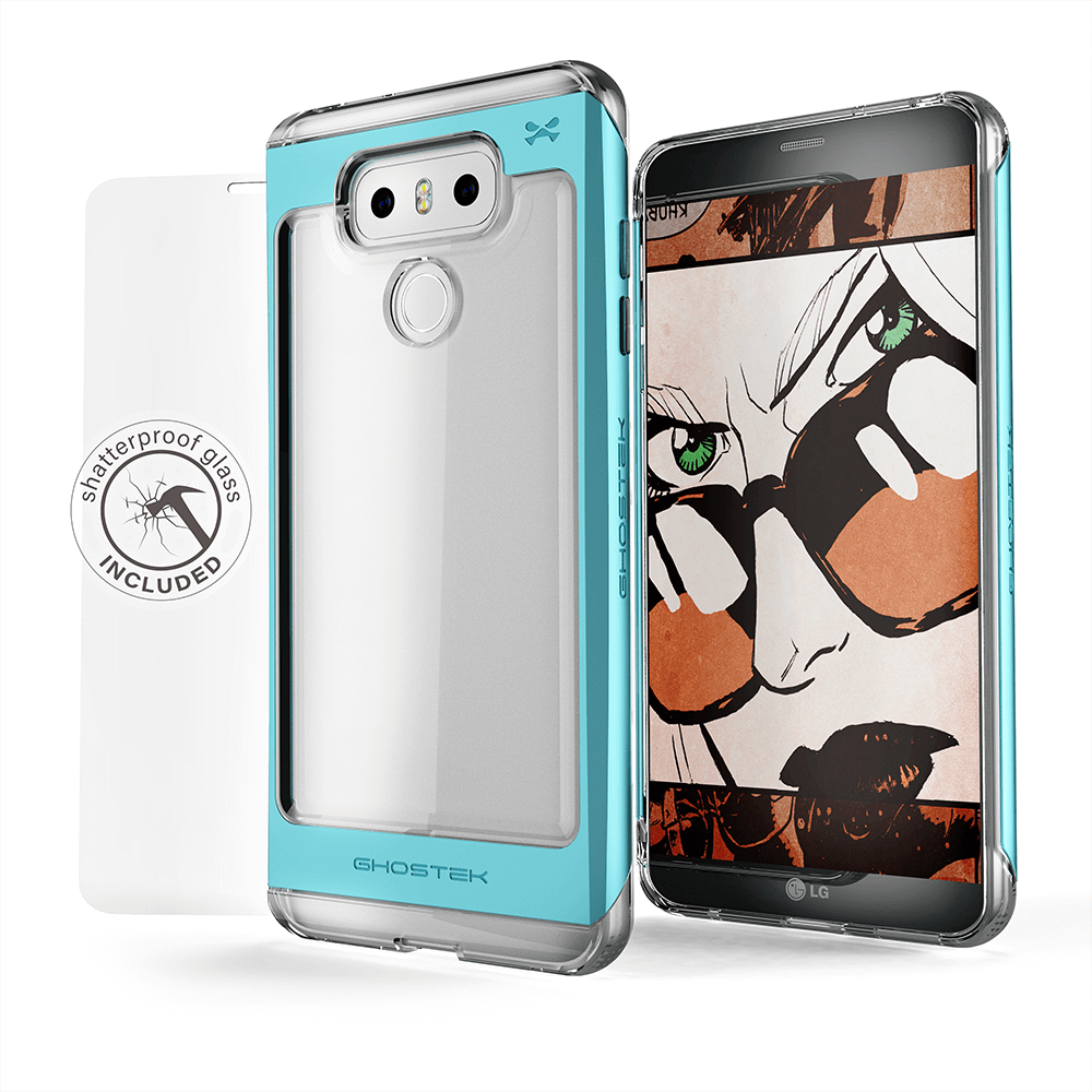 LG G6 Case, Ghostek® 2.0 Teal Series w/ Explosion-Proof Screen Protector | Aluminum Frame - PunkCase NZ