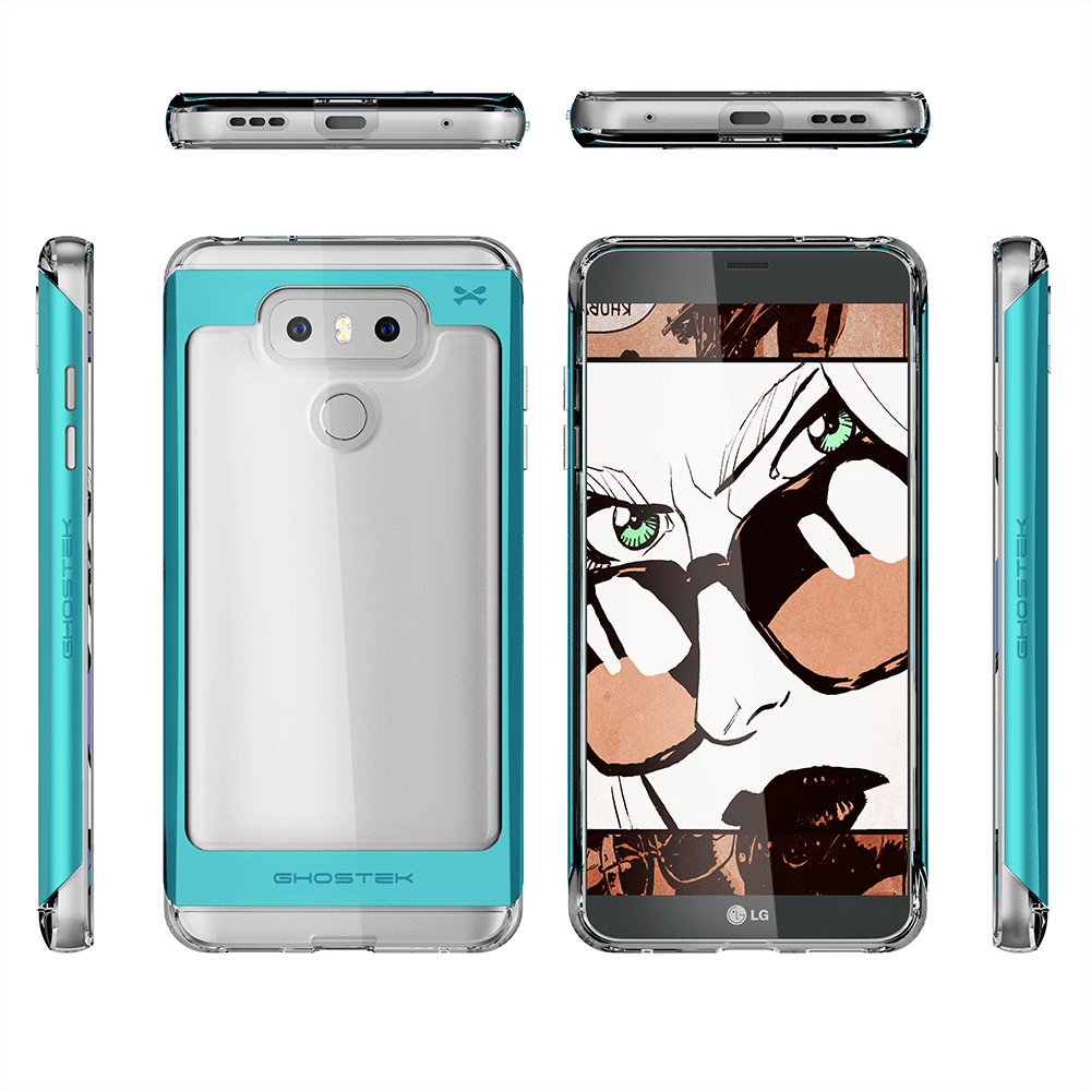 LG G6 Case, Ghostek® 2.0 Teal Series w/ Explosion-Proof Screen Protector | Aluminum Frame - PunkCase NZ