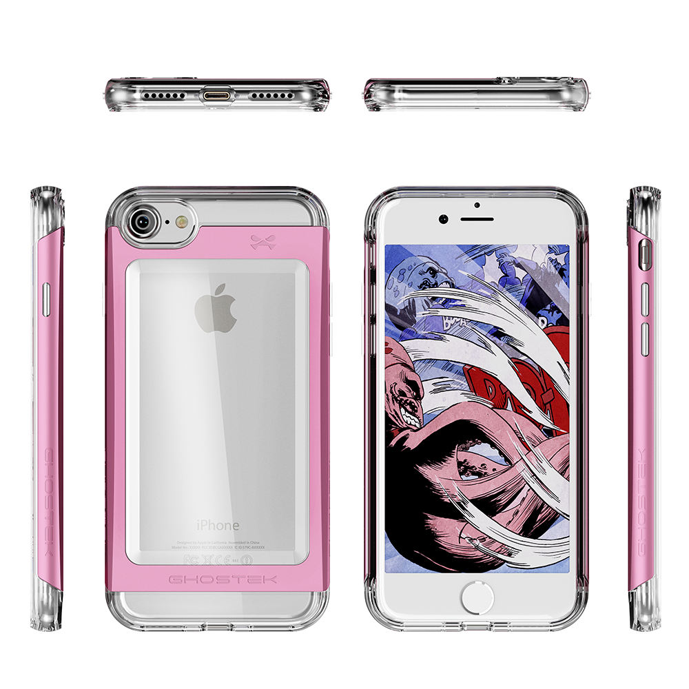 iPhone 7 Case, Ghostek  Cloak 2.0 Pink Series w/ ExplosionProof Screen Protector | Aluminum Frame - PunkCase NZ