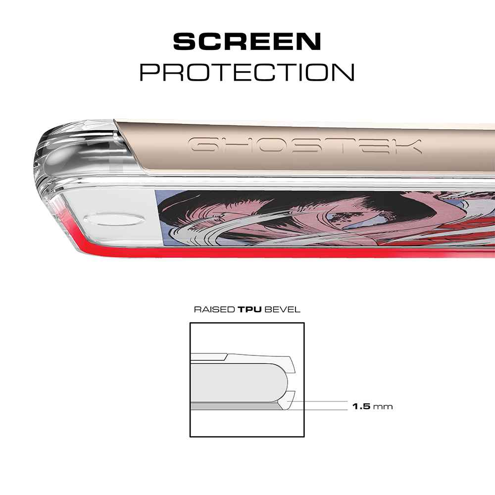 iPhone 7+ Plus Case, Ghostek® Cloak 2.0 Black w/ ExplosionProof Screen Protector | Aluminum Frame - PunkCase NZ