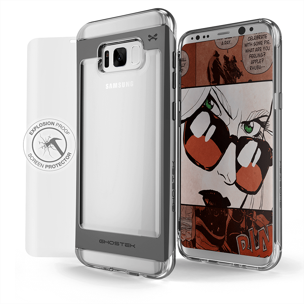 Galaxy S8 Plus Case, Ghostek® Cloak 2.0 Black w/ ExplosionProof Screen Protector | Aluminum Frame - PunkCase NZ