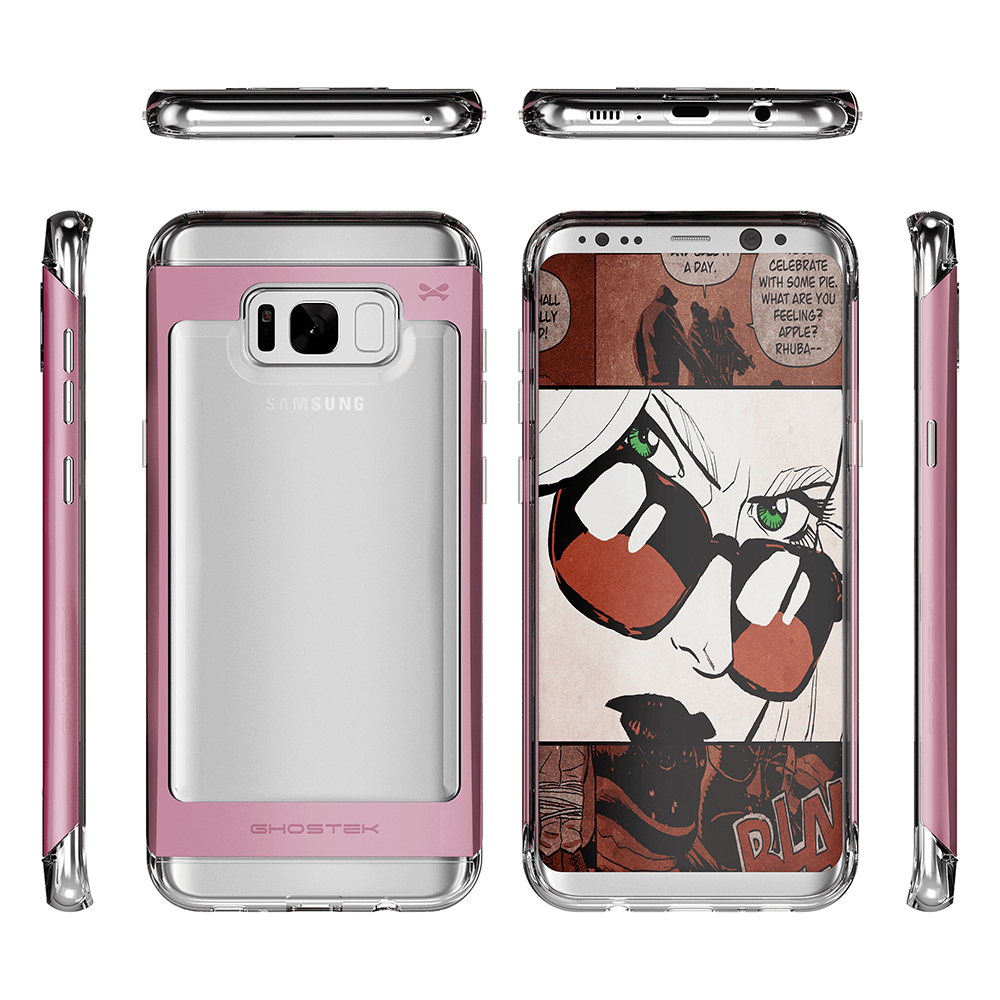 Galaxy S8 Plus Case, Ghostek Pink 2.0 Pink Series w/ ExplosionProof Screen Protector | Aluminum Frame - PunkCase NZ