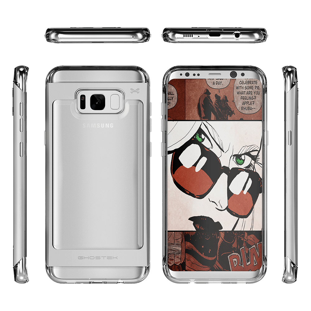 Galaxy S8 Case, Ghostek® 2.0 Silver Series w/ Explosion-Proof Screen Protector | Aluminum Frame - PunkCase NZ