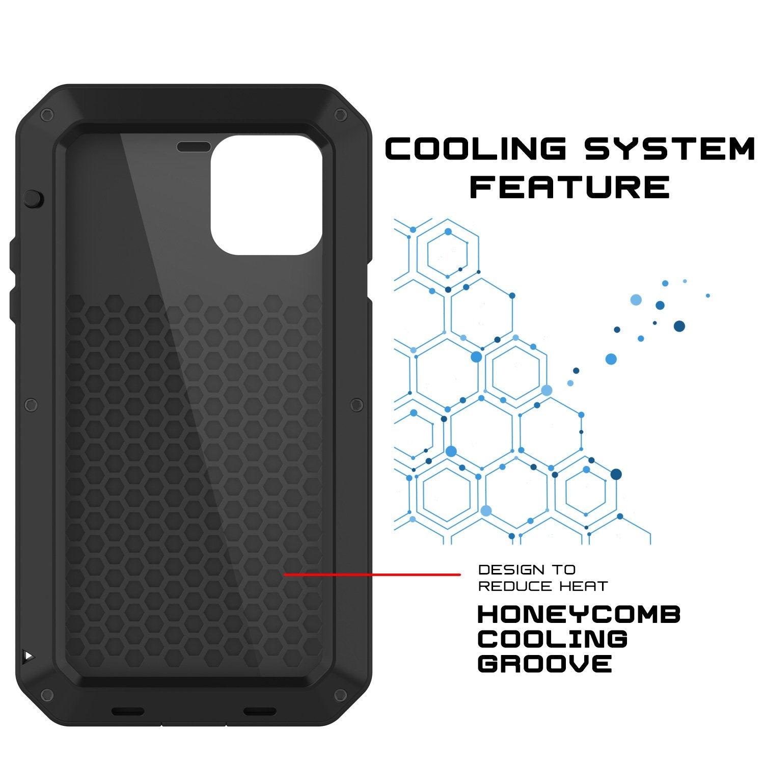 iPhone 11 Pro Max Metal Case, Heavy Duty Military Grade Armor Cover [shock proof] Full Body Hard [Black]