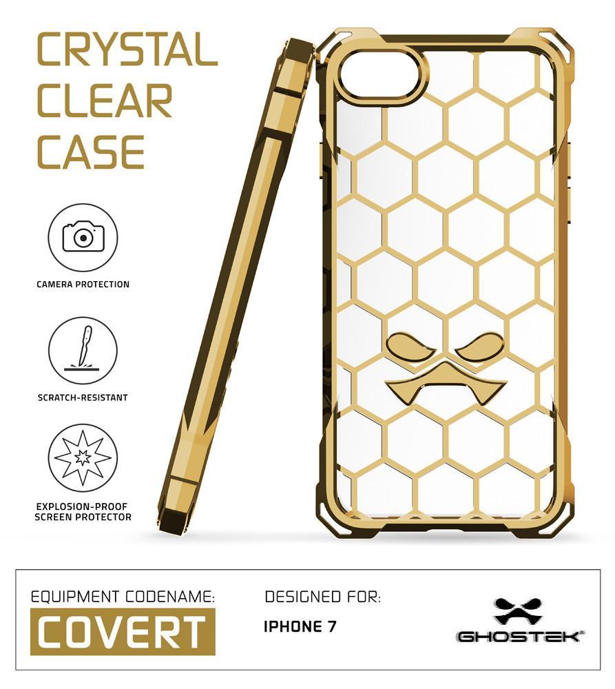 iPhone 8+ Plus Case, Ghostek® Covert Gold, Premium Impact Protective Armor | Warranty - PunkCase NZ