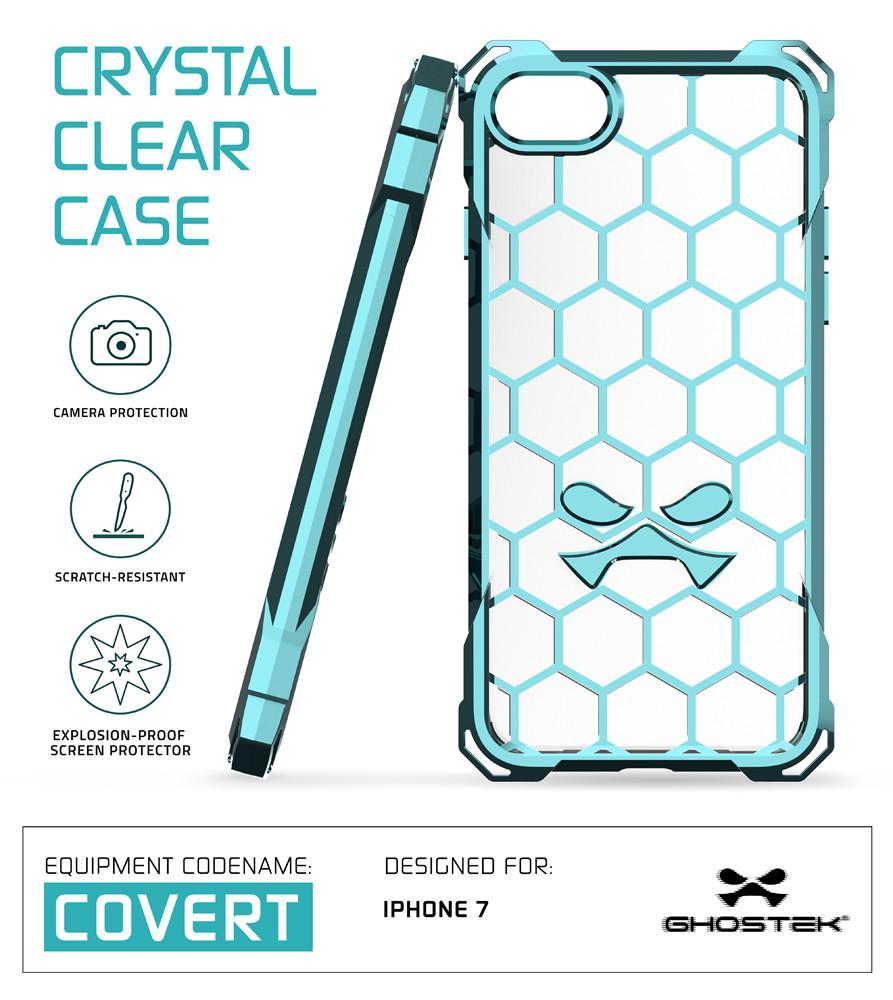 iPhone 8 Case, Ghostek® Covert Teal, Premium Impact Protective Armor | Lifetime Warranty Exchange - PunkCase NZ