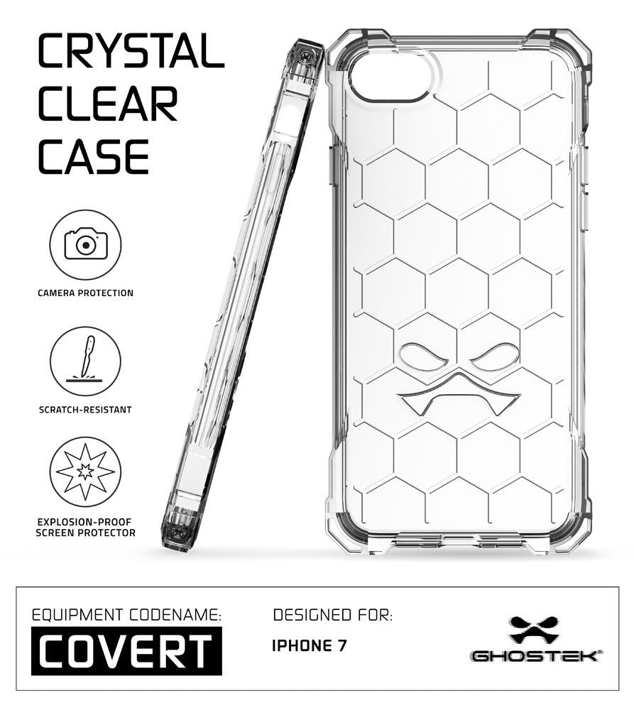iPhone 7+ Plus Case, Ghostek® Covert Clear, Premium Impact Protective Armor | Warranty - PunkCase NZ