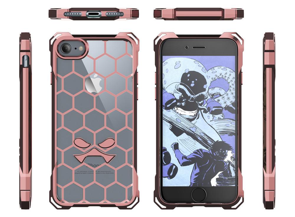 iPhone 7+ Plus Case, Ghostek® Covert Rose Pink, Premium Impact Protective Armor | Warranty - PunkCase NZ