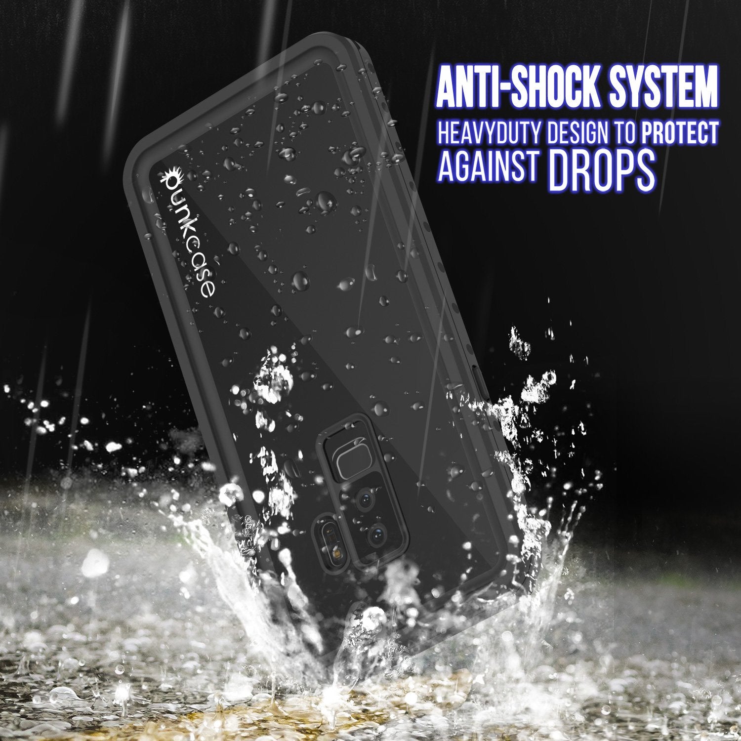 Galaxy S9 Plus Waterproof Case PunkCase StudStar Black Thin 6.6ft Underwater IP68 Shock/Snow Proof - PunkCase NZ