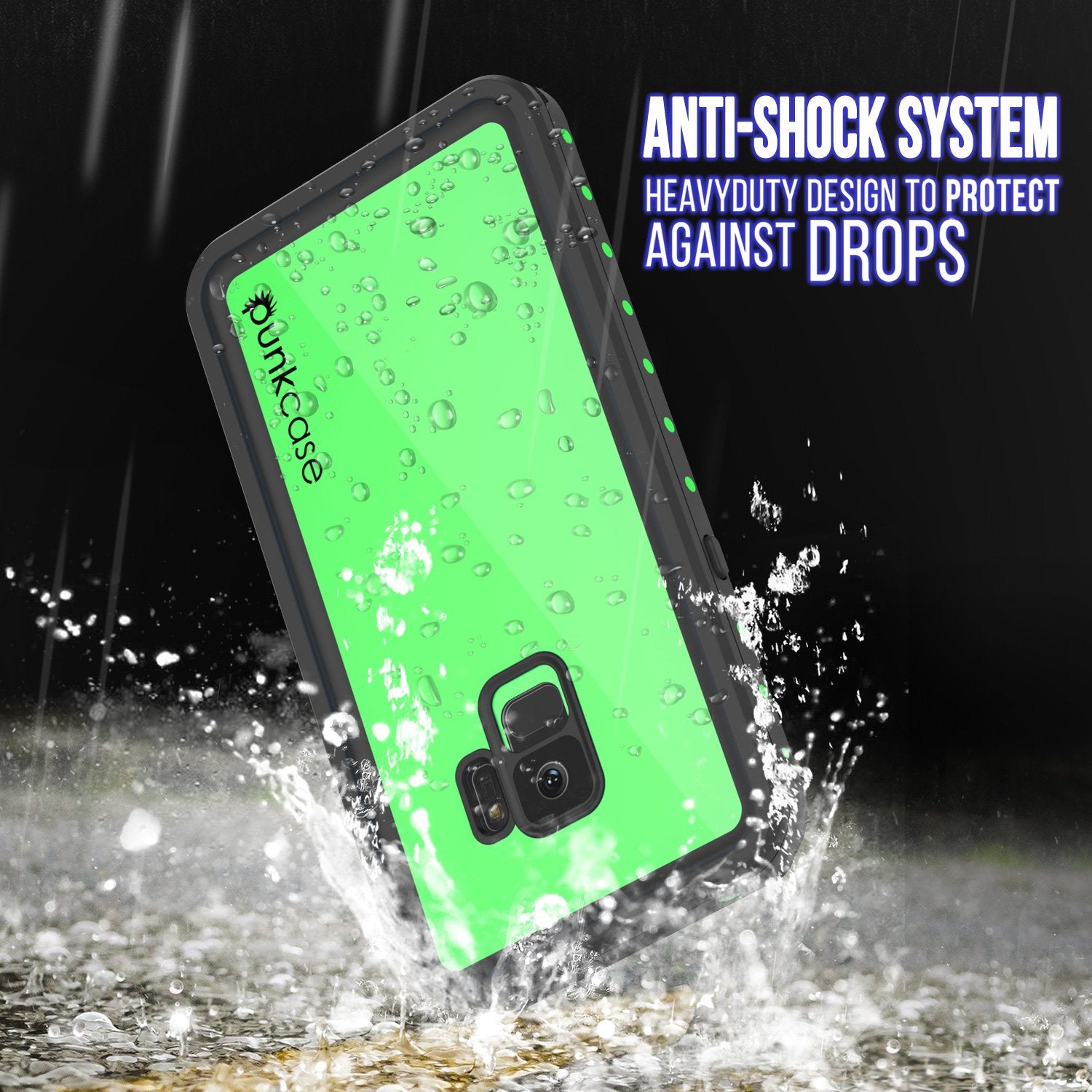 Galaxy S9 Waterproof Case PunkCase StudStar Light Green Thin 6.6ft Underwater IP68 ShockProof - PunkCase NZ