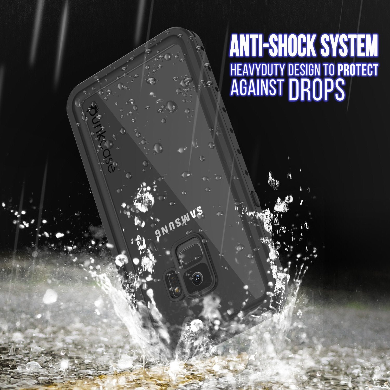 Galaxy S9 Waterproof Case, Punkcase [StudStar Series] [Slim Fit] [IP68 Certified] [Shockproof] [Dirtproof] [Snowproof] Armor Cover [Clear] - PunkCase NZ