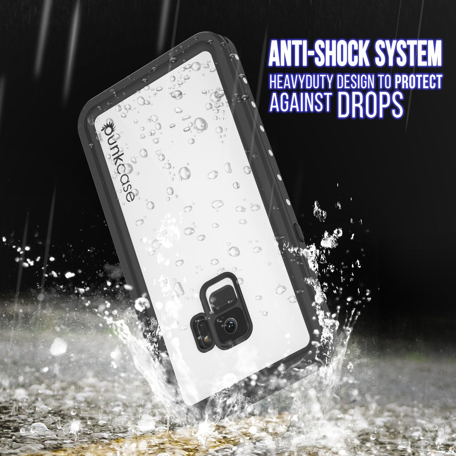 Galaxy S9 Waterproof Case, Punkcase StudStar White Thin 6.6ft Underwater IP68 Shock/Snow Proof - PunkCase NZ