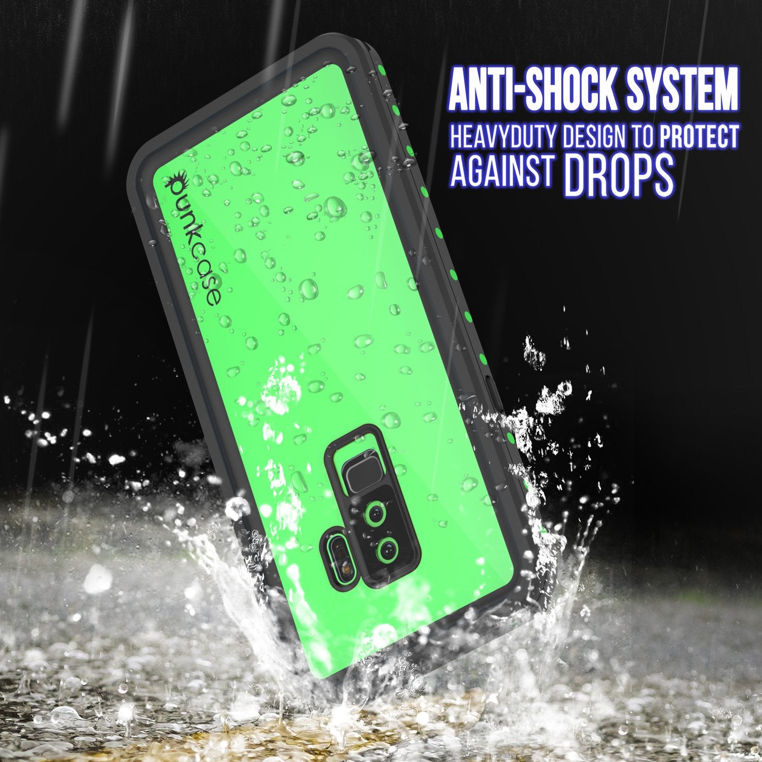 Galaxy S9 Plus Waterproof Case PunkCase StudStar Light Green Thin 6.6ft Underwater IP68 ShockProof - PunkCase NZ