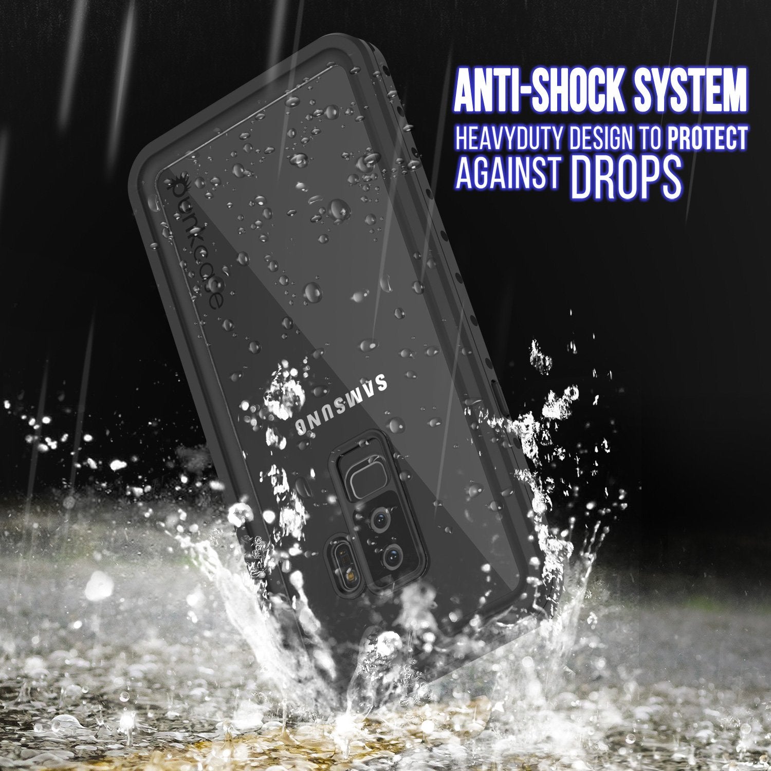 Galaxy S9 Plus Waterproof Case PunkCase StudStar Clear Thin 6.6ft Underwater IP68 Shock/Snow Proof - PunkCase NZ