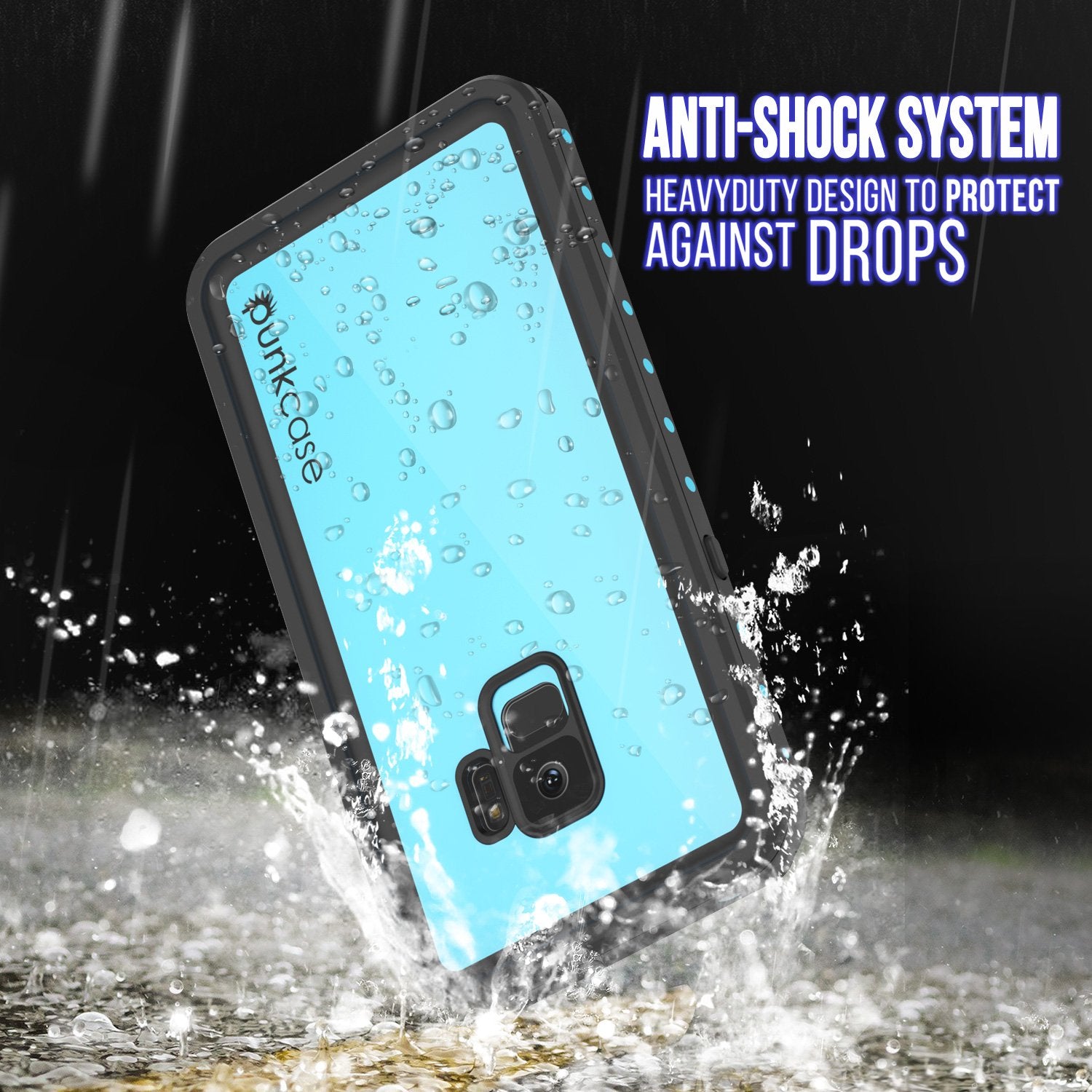 Galaxy S9 Waterproof Case PunkCase StudStar Teal Thin 6.6ft Underwater IP68 Shock/Snow Proof - PunkCase NZ