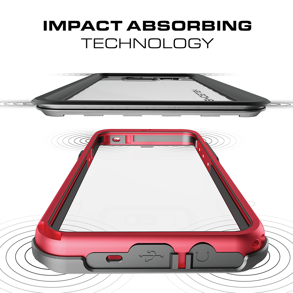 Galaxy S8 Waterproof Case, Ghostek Atomic 3 Series for Galaxy S8| Underwater | Shockproof | Dirt-proof | Snow-proof | Aluminum Frame | Adventure Ready | Ultra Fit | Swimming | (Silver) - PunkCase NZ