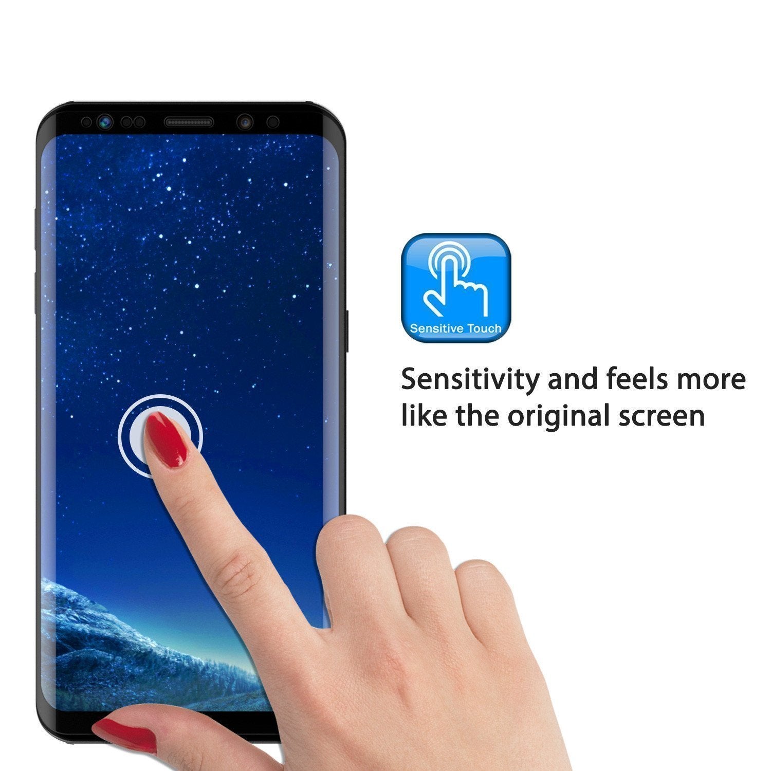 Galaxy S21  Black Punkcase Glass SHIELD Tempered Glass Screen Protector 0.33mm Thick 9H Glass
