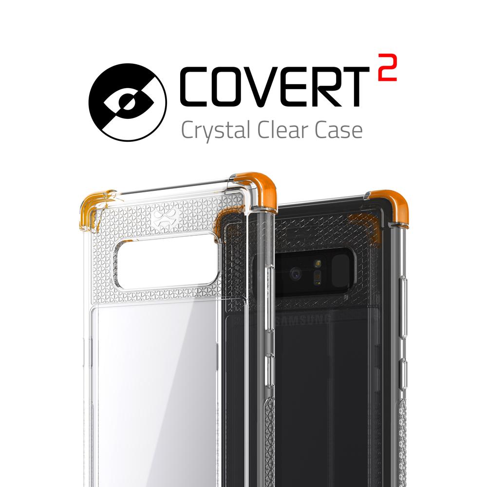 Galaxy Note 8 Case,Ghostek Covert 2 Ultra Fit Case for Samsung Galaxy Note 8 Military Grade Tested | ORANGE - PunkCase NZ