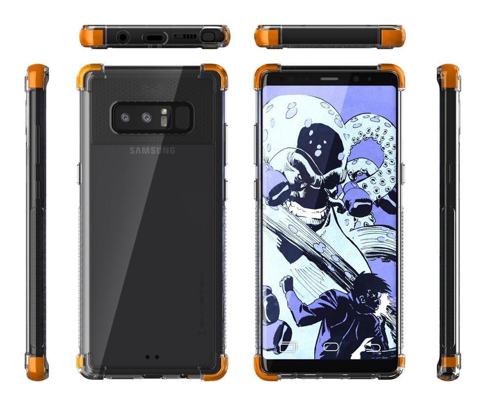 Galaxy Note 8 Case,Ghostek Covert 2 Ultra Fit Case for Samsung Galaxy Note 8 Military Grade Tested | ORANGE - PunkCase NZ