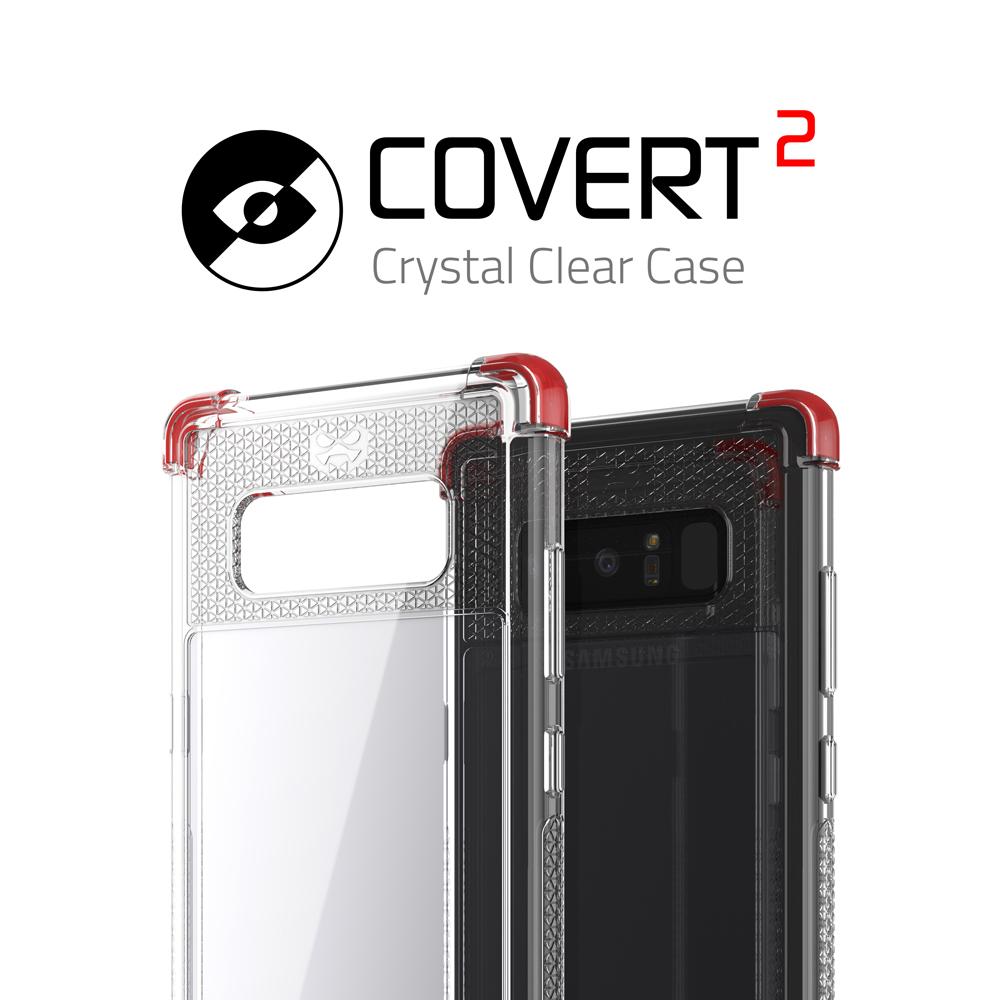 Galaxy Note 8 Case,Ghostek Covert 2 Ultra Fit Case for Samsung Galaxy Note 8 Military Grade Tested | RED - PunkCase NZ