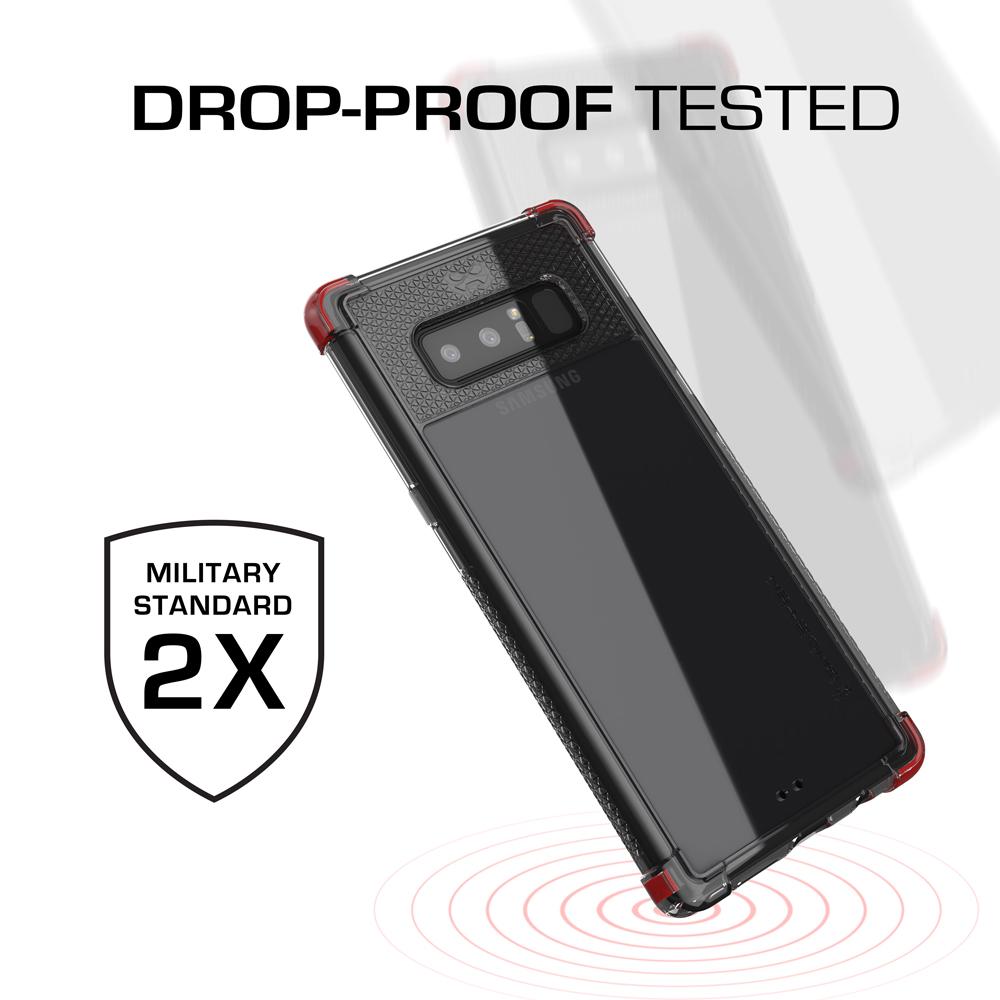 Galaxy Note 8 Case,Ghostek Covert 2 Ultra Fit Case for Samsung Galaxy Note 8 Military Grade Tested | RED - PunkCase NZ