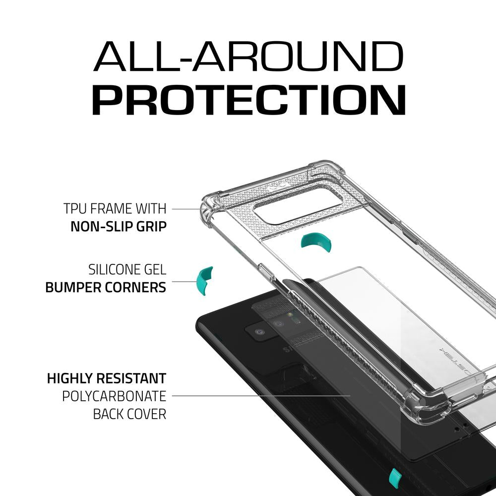 Galaxy Note 8 Case,Ghostek Covert 2 Ultra Fit Case for Samsung Galaxy Note 8 Military Grade Tested | TEAL - PunkCase NZ