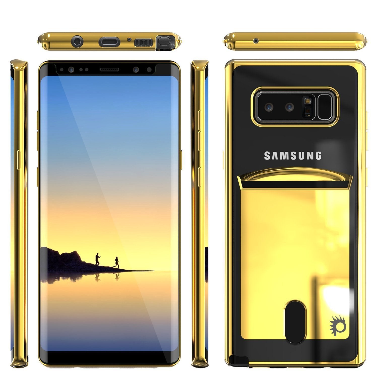 Galaxy Note 8 Case, PUNKCASE® LUCID Gold Series | Card Slot | SHIELD Screen Protector | Ultra fit - PunkCase NZ