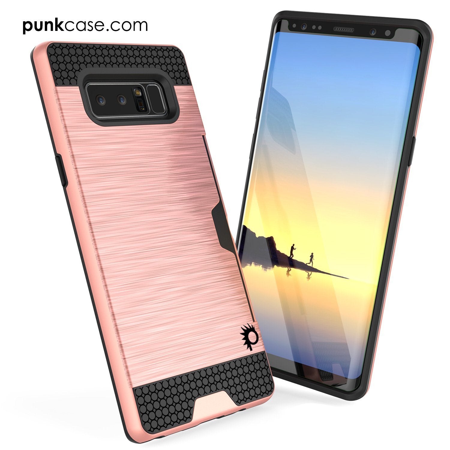 Galaxy Note 8 Case, PUNKcase [SLOT Series] Slim Fit with Screen Protector for Samsung Note 8 [Rose] - PunkCase NZ