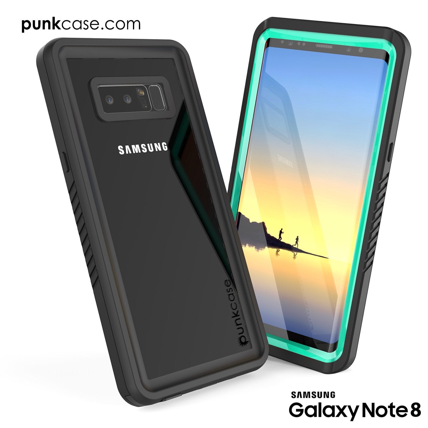 Galaxy Note 8 Case, Punkcase [Extreme Series] [Slim Fit] [IP68 Certified] [Shockproof] Armor Cover W/ Built In Screen Protector [Teal] - PunkCase NZ