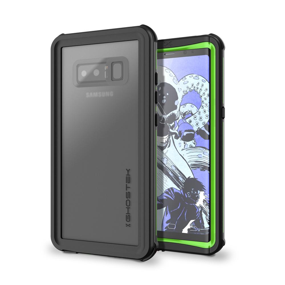 Galaxy Note 8, Ghostek Nautical Series Waterproof Case for Samsung Galaxy Note 8 Heavy Duty | Green