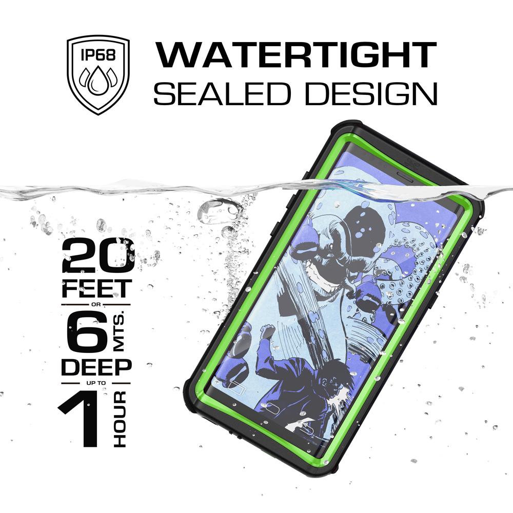Galaxy Note 8, Ghostek Nautical Series Waterproof Case for Samsung Galaxy Note 8 Heavy Duty | Green - PunkCase NZ