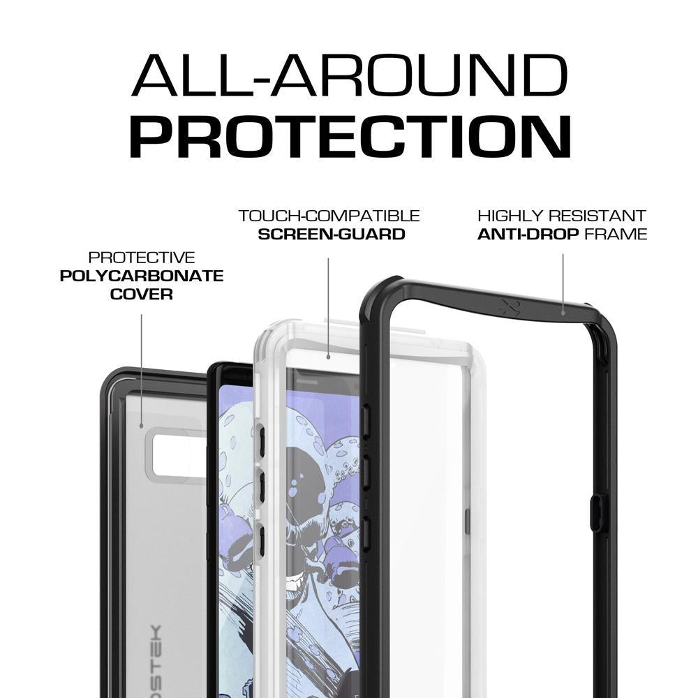 Galaxy Note 8, Ghostek Nautical Series  for Galaxy Note 8 Rugged Waterproof Case | WHITE - PunkCase NZ