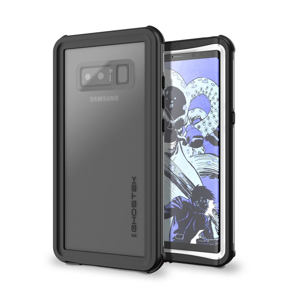Galaxy Note 8 Case, Ghostek Nautical Slim Shockproof Waterproof Armor Cover | White - PunkCase NZ