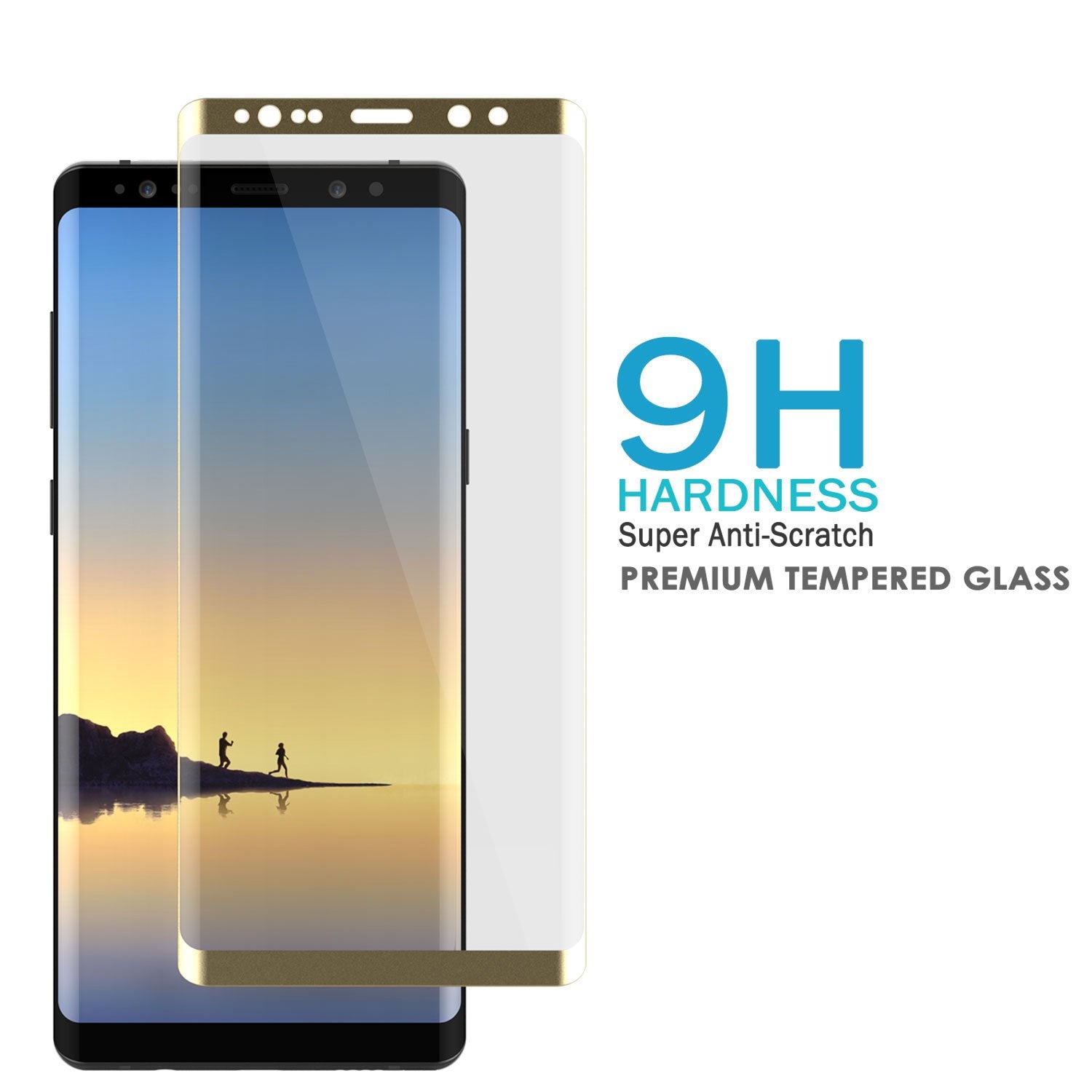 Galaxy Note 9 Gold Punkcase Glass SHIELD Tempered Glass Screen Protector 0.33mm Thick 9H Glass - PunkCase NZ