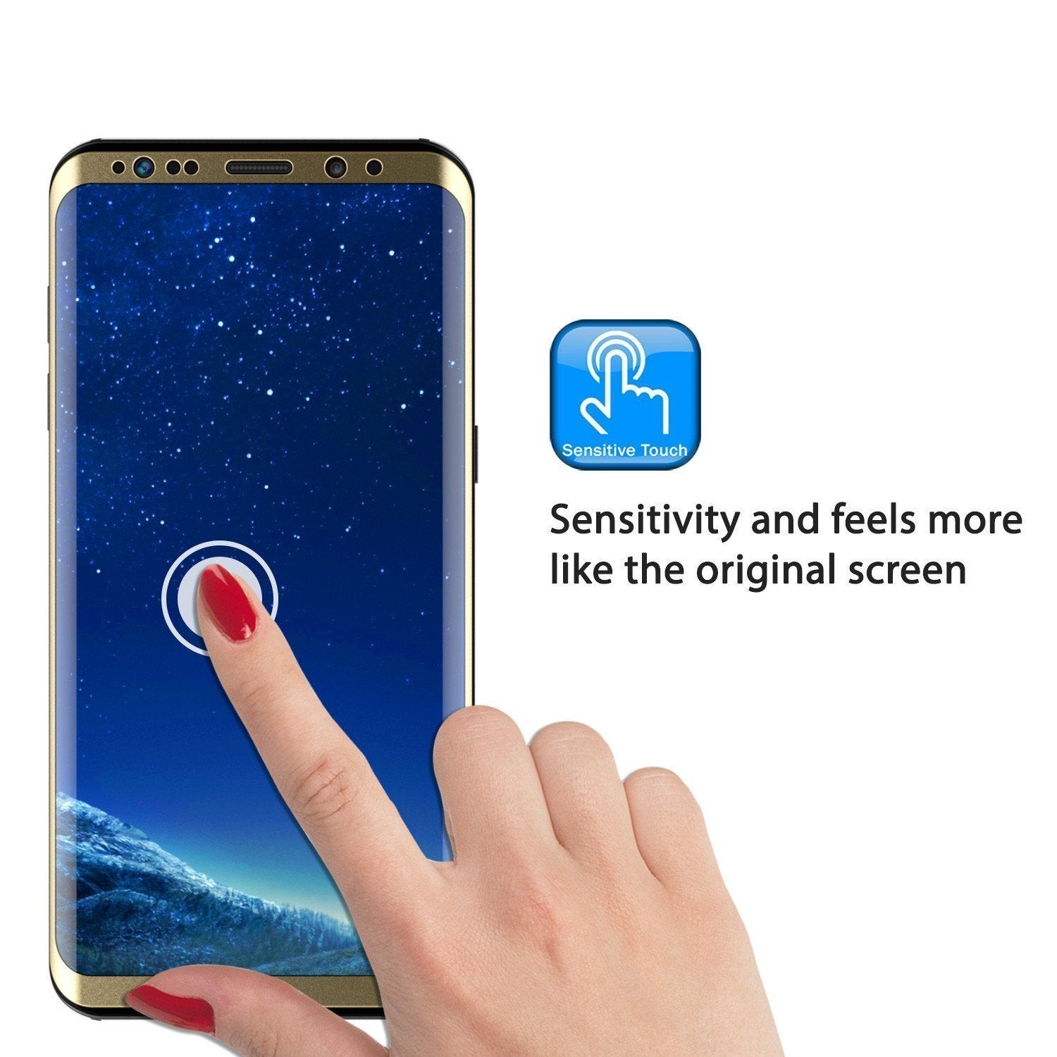 Galaxy S21 Ultra Gold Punkcase Glass SHIELD Tempered Glass Screen Protector 0.33mm Thick 9H Glass