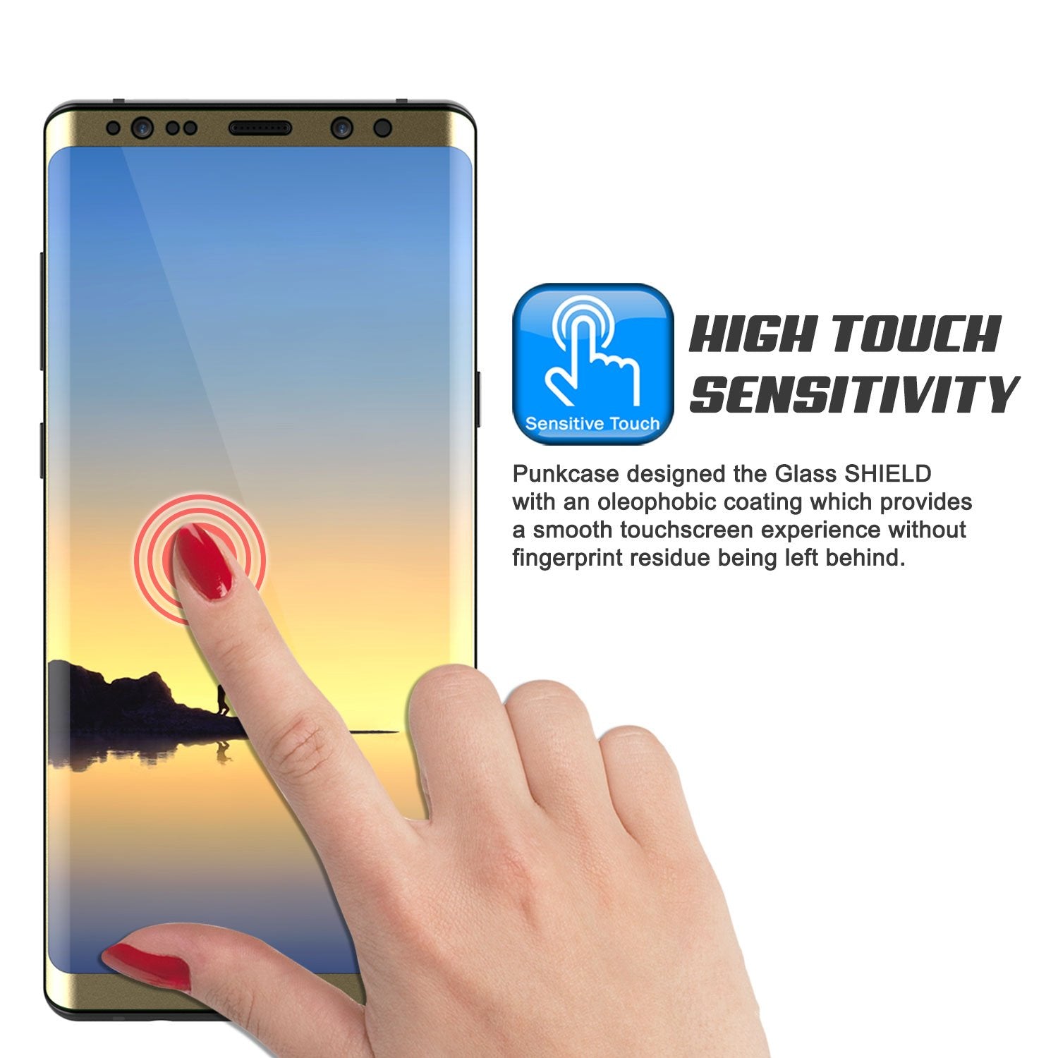 Galaxy Note 9 Gold Punkcase Glass SHIELD Tempered Glass Screen Protector 0.33mm Thick 9H Glass - PunkCase NZ