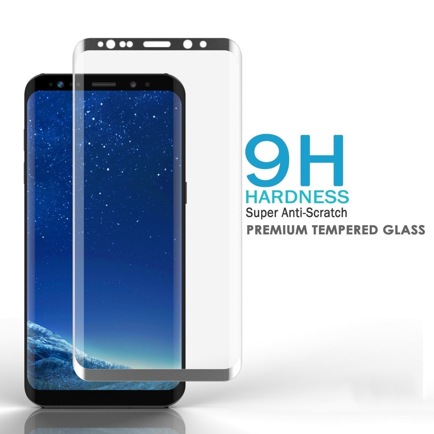 Galaxy S21+ Plus Silver Punkcase Glass SHIELD Tempered Glass Screen Protector 0.33mm Thick 9H Glass