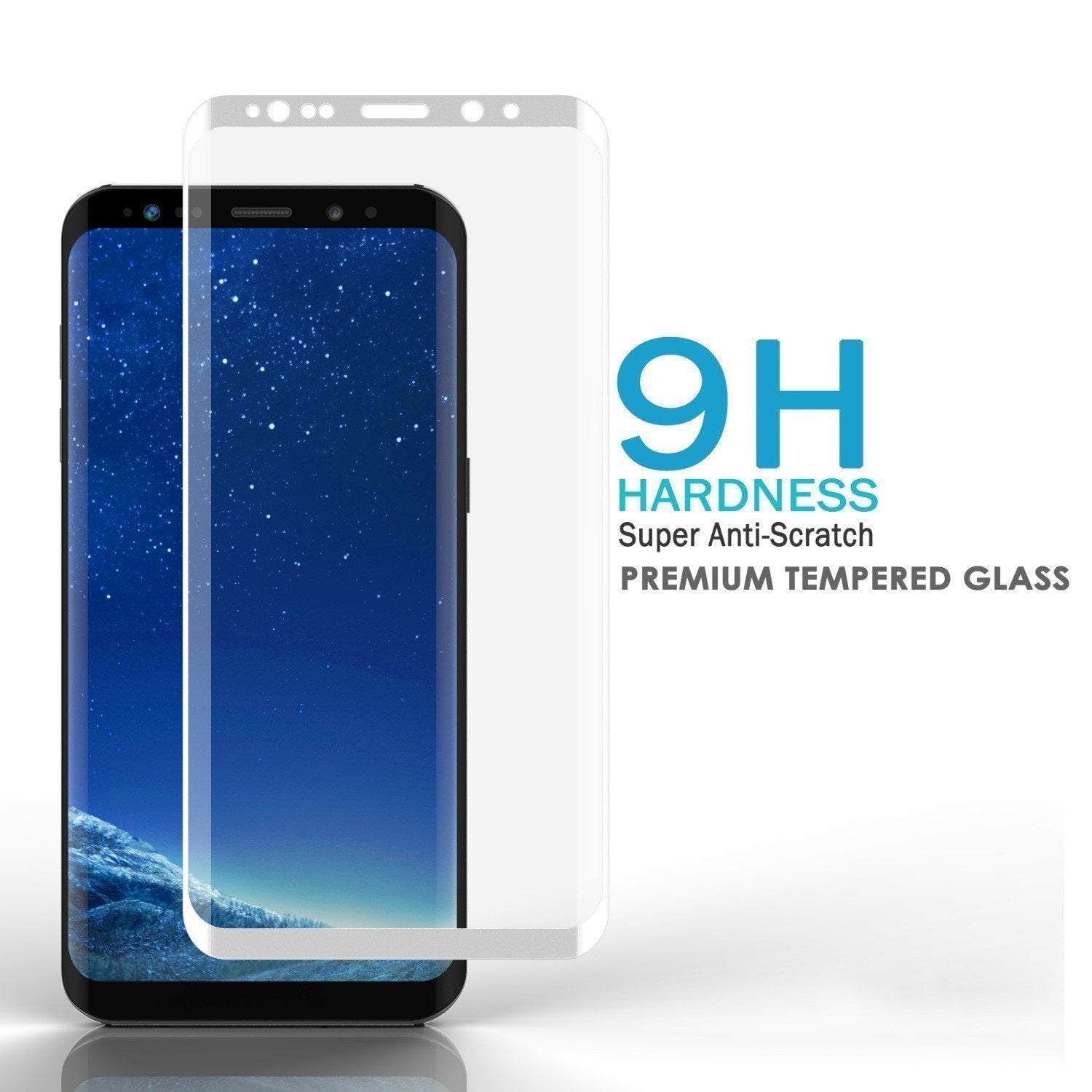 Galaxy S21  White Punkcase Glass SHIELD Tempered Glass Screen Protector 0.33mm Thick 9H Glass
